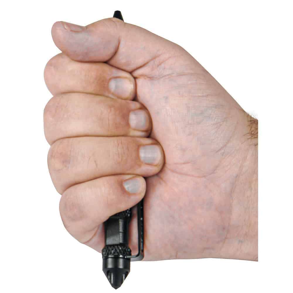 Tactical Black Twist Pen with Extra Refill - Image 3